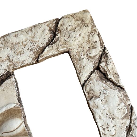 Ceramic 3D Picture Photo Family Frame with Face and Photo boho art moon face - Picture 4 of 8